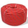 vidaXL Marine Rope Polypropylene 0.47" 1968.5" Red