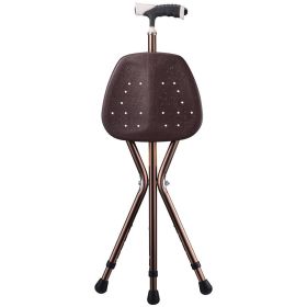 Walking Stick with Seat Copper