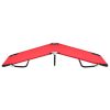 vidaXL Folding Sun Lounger Red Steel