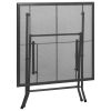 vidaXL Folding Mesh Table 31.5"x31.5"x28.3" Steel Anthracite