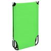 vidaXL Folding Sun Lounger Steel Green