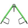 vidaXL Folding Sun Lounger Steel Green