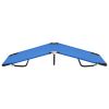 vidaXL Folding Sun Lounger Blue Steel