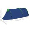 tunnvidaXL Camping Tent 4 Persons Navy Blue/Green