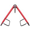 vidaXL Folding Sun Lounger Red Steel