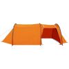vidaXL Camping Tent 4 Persons Gray and Orange