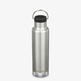 Klean Kanteen 20 Oz Classic Loop Top Brushed Stainless